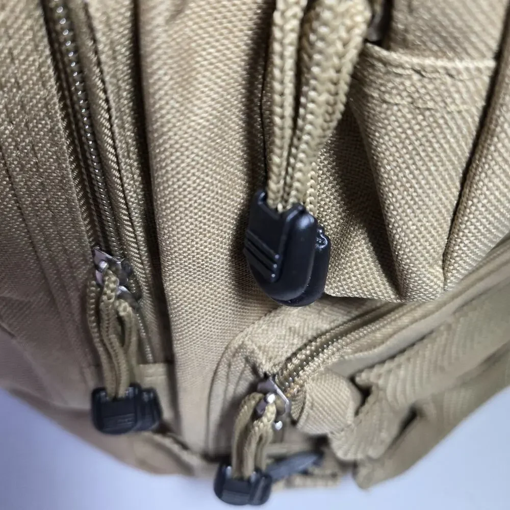 NRA Tactical Backpack Tan Coyote Khaki Range Bag MOLLE...New Condition